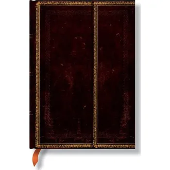 Zápisník Hartley & Marks Publishers Black moroccan wrap zápisník