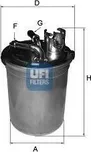 Palivový filtr UFI (24.004.00)