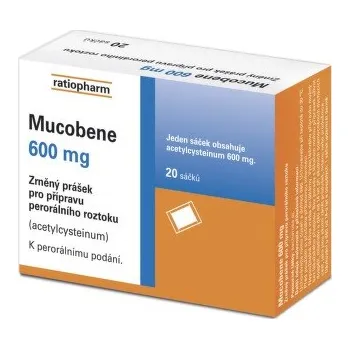 Lék na kašel, rýmu a nachlazení Mucobene 600 mg