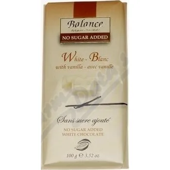 Čokoláda Balance bílá čokoláda s vanilkou bez cukru 100g