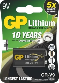 Článková baterie GP 9V CR-V9 lithiová - 1 ks