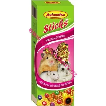 AVICENTRA tyčinka malý hlodavec - vitamin+med 2ks