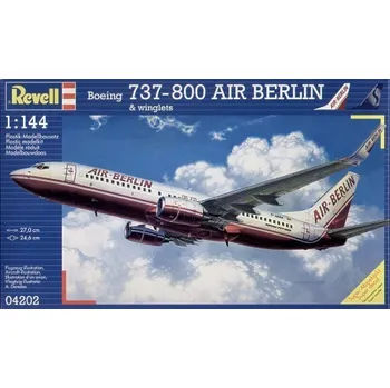 Plastikový model Revell Boeing 737-800 Air Berlin & Winglets 1:144