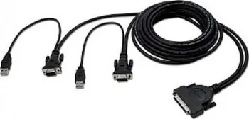 Datový kabel BELKIN Kabel BELKIN DUAL OmniView ENTERPRISE, USB, 3,6 m