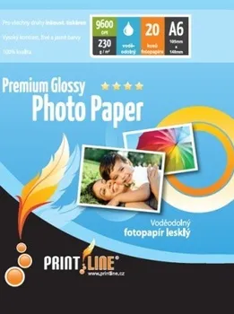 Fotopapír Fotopapír PrintLine A6 Premium glossy