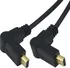 Video kabel PremiumCord Kabel HDMI A - HDMI A M/M 2m, otočné zlacené konektory,HDMI 1.3b