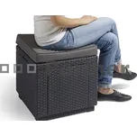 Deokork Cube s poduškou antracit
