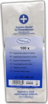 hygienické vložky Papírové hygienické sáčky, 100 ks