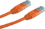 DATACOM Patch cord UTP CAT5E 3m oranžový