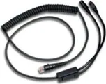RS232 cable TTL,con.D9pinF, coiled, 2,3m