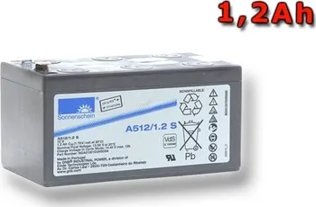 Záložní baterie Gelový trakční akumulátor SONNENSCHEIN A512/1.2 S, 12V, 1,2Ah