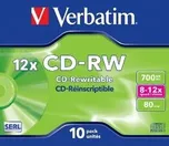 Verbatim CD-RW 10 pack jewel 12x 700MB