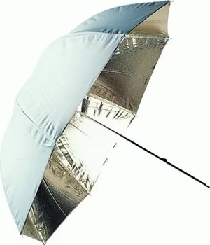 Odrazný deštník Linkstar PUK-102SW odrazný deštník oboustranný 102cm (stříbrná/bílá)