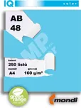 Barevný papír IQ AB 48 A4 160g azurová…