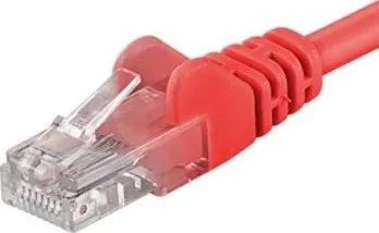 Síťový kabel PremiumCord Patch kabel UTP RJ45-RJ45 CAT6 3m červená