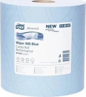 Průmyslová papírová utěrka Tork Advanced 440 malá modrá role