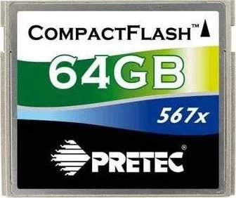 Paměťová karta Pretec Compact Flash 567x 64GB