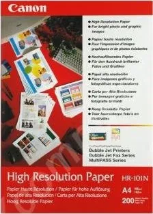 Fotopapír Canon High Resolution Paper, foto, speciálně vyhlazený, bílý, A4, 210x297mm, 106 g, 200ks