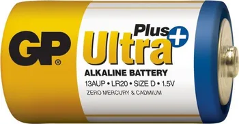Článková baterie GP D Ultra Plus, alkalická - 2 ks