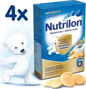 Nutricia Nutrilon Mléčná kaše Piškotová 4 x 225 g
