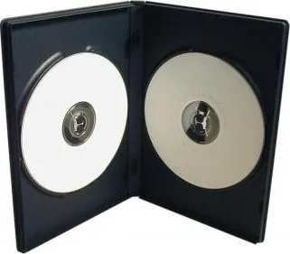 Obal, box na 1 ks DVD, černý, slim, 7mm, 100-pack