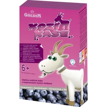 Dětská výživa Kozí kaše vícezrnná s borůvkami 225g