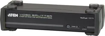 KVM přepínač ATEN Video rozbočovač 1 PC - 4 DVI Dual Link+audio
