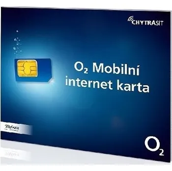 O2 mobilní internet karta sada malá/ kredit 50,- Kč
