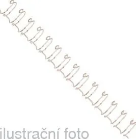 Vázací hřbet Kroužkové drátěné hřbety Drátěné hřbety GBC, 9/16, A4/14 mm, bílé