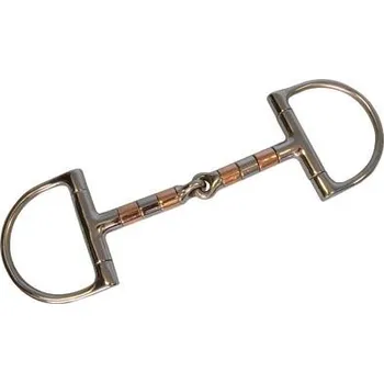 Udidlo pro koně Feeling déčko s měděnými rolnami