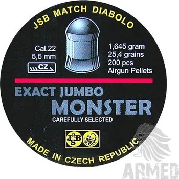 Diabolka Diabolo JSB Exact Jumbo Monster 200ks cal.5,52mm