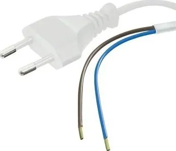 Prodlužovací kabel PremiumCord Flexo kabel síťový dvoužilový 230V s vidlicí 2m černý