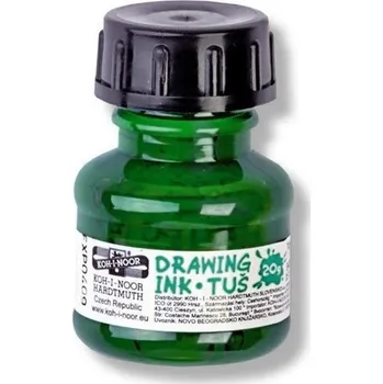 Výtvarná barva KOH-I-NOOR tuš zelená 141726 20g