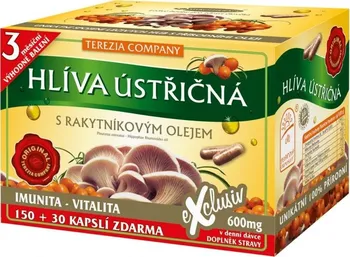 Přírodní produkt Terezia Company Hlíva ústřičná s rakytníkovým olejem 600 mg