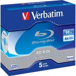 Verbatim Blu-Ray BD-R DL 50GB 6x box 5ks