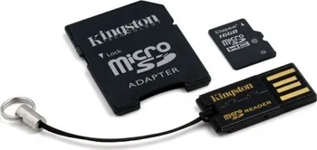 Paměťová karta Kingston Mobility Kit G2 8 GB Class 4 + SD adaptér + čtečka karet (MBLY4G2/8GB)