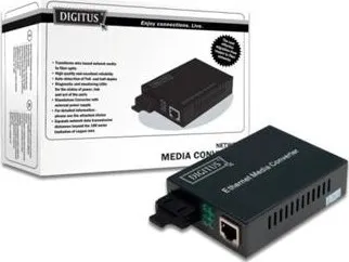 média konvertor Digitus Media Converter Singlemode 10/100Base-TX to 100Base-FX (DN-82023)