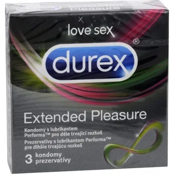 Kondom Durex Extended pleasure 3 ks