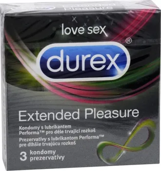Kondom Durex Extended pleasure 3 ks