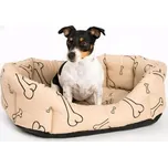 Samohýl Kost béžovo/černý pelech 8 hran