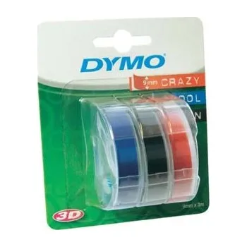 Pásek do tiskárny Páska Dymo 3D, 9 mm x 3 m, mix - černá, modrá, červená , 1 blistr / 3 ks