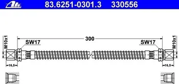 Brzdová hadice Brzdová hadice ATE (AT 330556)