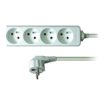 Prodlužovací kabel Solight prodlužovací přívod, 4 zásuvky, bílý, 1,5m
