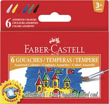 Vodová barva Temperové barvy Faber-Castell - 6 barev