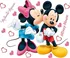 Samolepící dekorace Maxi nálepka na zeď Mickey a Minnie love