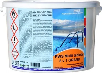 Bazénová chemie PWS multi tablety 5v1 Grand