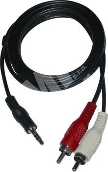 Audio kabel Audio/video kabel 3.5mm stereo/2x cinch, M/M, 3m, LOGO