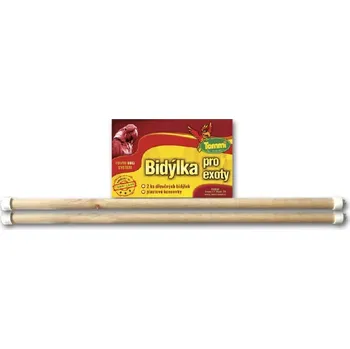 Tommi Dřevěné bidýlko pro exoty 2 ks Příslušenství ke kleci pro ptáka Tommi Dřevěné bidýlko pro exoty 2 ks