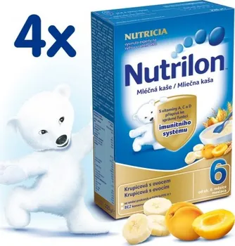 Nutricia Nutrilon Mléčná kaše Ovocná 4 x 225 g