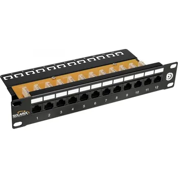 Patch panel Datacom 10" CAT6 12 portů